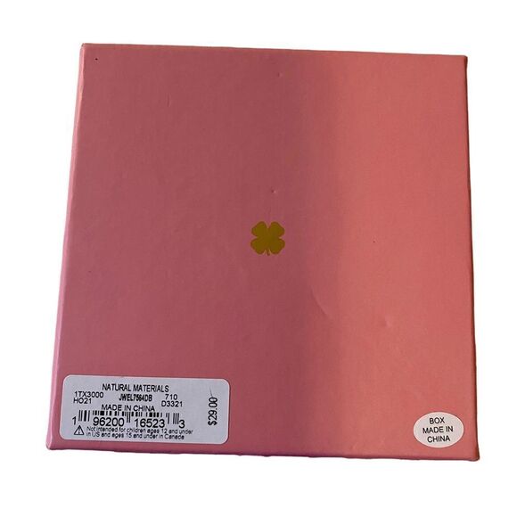 Lucky Brand Hammered Gold Toned & Faux Pearl Drop Earrings. - Picture 7 of 7